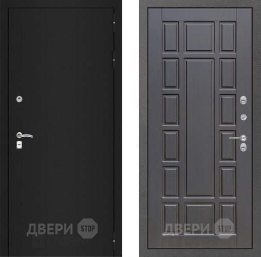 Дверь Лабиринт (LABIRINT) Classic шагрень черная 12 Венге в Электрогорске