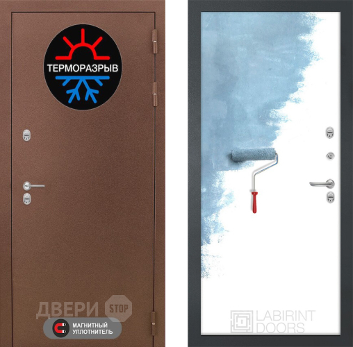 Дверь Лабиринт (LABIRINT) Термо Магнит 28 Под покраску в Электрогорске