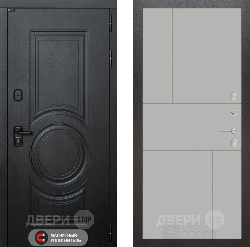 Входная металлическая Дверь Лабиринт (LABIRINT) Гранд 21 Грей софт в Электрогорске
