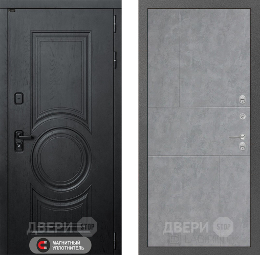 Входная металлическая Дверь Лабиринт (LABIRINT) Гранд 21 Бетон светлый в Электрогорске