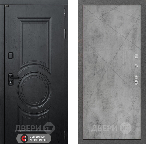 Входная металлическая Дверь Лабиринт (LABIRINT) Гранд 24 Бетон светлый в Электрогорске