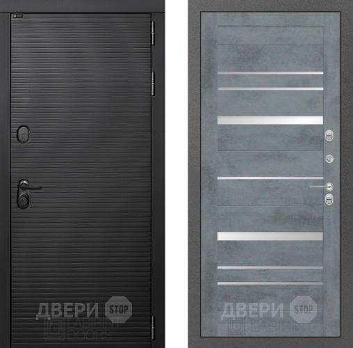 Входная металлическая Дверь Лабиринт (LABIRINT) Вулкано 20 Бетон темный в Электрогорске