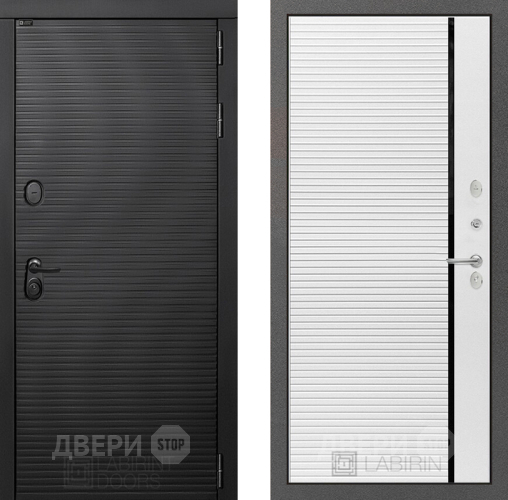 Входная металлическая Дверь Лабиринт (LABIRINT) Вулкано 22 Белый софт в Электрогорске