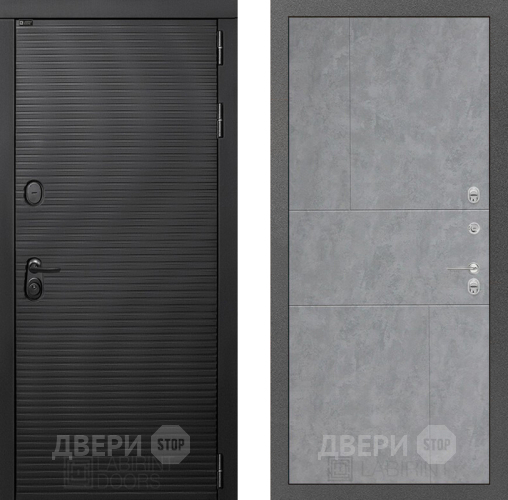 Входная металлическая Дверь Лабиринт (LABIRINT) Вулкано 21 Бетон светлый в Электрогорске