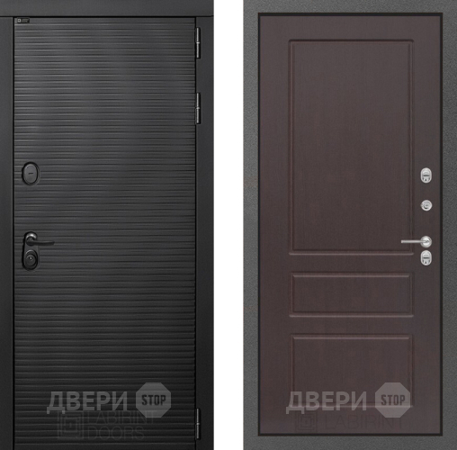 Входная металлическая Дверь Лабиринт (LABIRINT) Вулкано 03 Орех премиум в Электрогорске