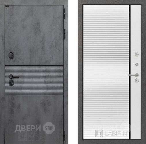 Дверь Лабиринт (LABIRINT) Инфинити 22 Белый софт в Электрогорске