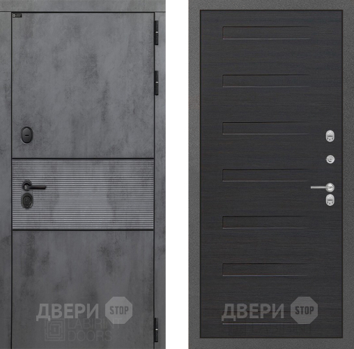 Входная металлическая Дверь Лабиринт (LABIRINT) Инфинити 14 Эковенге поперечный в Электрогорске
