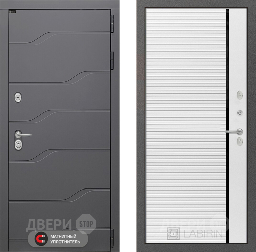 Дверь Лабиринт (LABIRINT) Ривер 22 Белый софт в Электрогорске