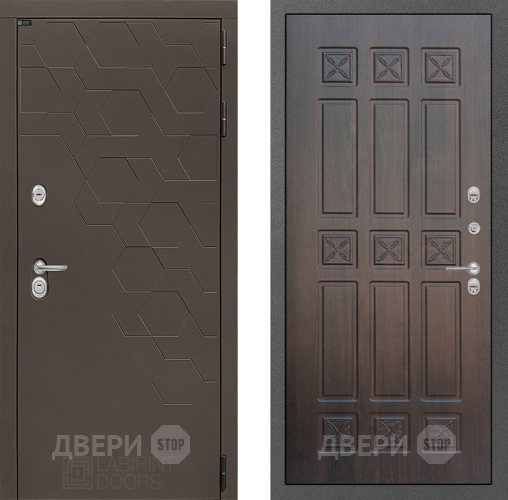 Входная металлическая Дверь Лабиринт (LABIRINT) Смоки 16 VINORIT Алмон 28 в Электрогорске
