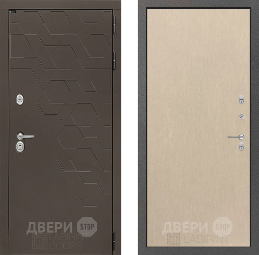 Входная металлическая Дверь Лабиринт (LABIRINT) Смоки 05 Венге светлый в Электрогорске