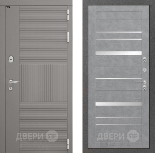 Входная металлическая Дверь Лабиринт (LABIRINT) Формо 20 Бетон светлый в Электрогорске