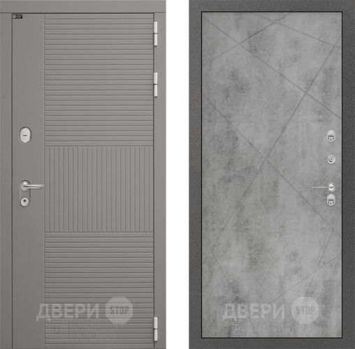 Входная металлическая Дверь Лабиринт (LABIRINT) Формо 24 Бетон светлый в Электрогорске