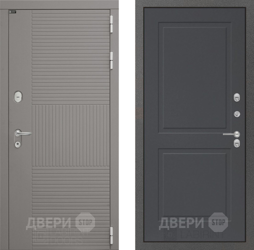 Входная металлическая Дверь Лабиринт (LABIRINT) Формо 11 Графит софт в Электрогорске