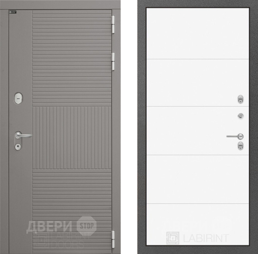 Дверь Лабиринт (LABIRINT) Формо 13 Белый софт в Электрогорске