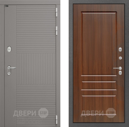 Входная металлическая Дверь Лабиринт (LABIRINT) Формо 03 Орех бренди в Электрогорске