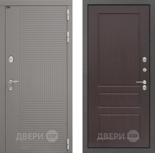 Входная металлическая Дверь Лабиринт (LABIRINT) Формо 03 Орех премиум в Электрогорске