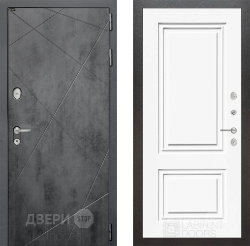 Дверь Лабиринт (LABIRINT) Лофт 26 Белый (RAL-9003) в Электрогорске