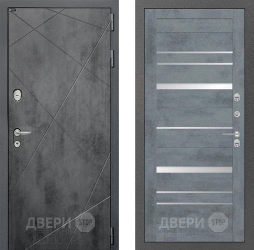 Дверь Лабиринт (LABIRINT) Лофт 20 Бетон темный в Электрогорске