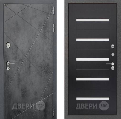 Входная металлическая Дверь Лабиринт (LABIRINT) Лофт 01 Венге в Электрогорске