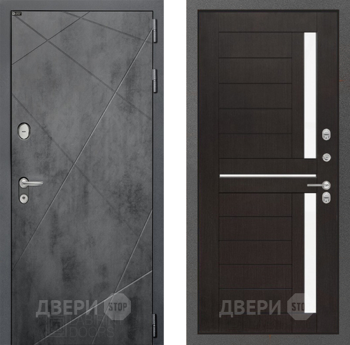 Входная металлическая Дверь Лабиринт (LABIRINT) Лофт 02 Венге в Электрогорске