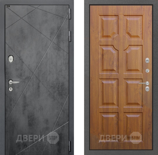 Входная металлическая Дверь Лабиринт (LABIRINT) Лофт 17 Дуб золото в Электрогорске