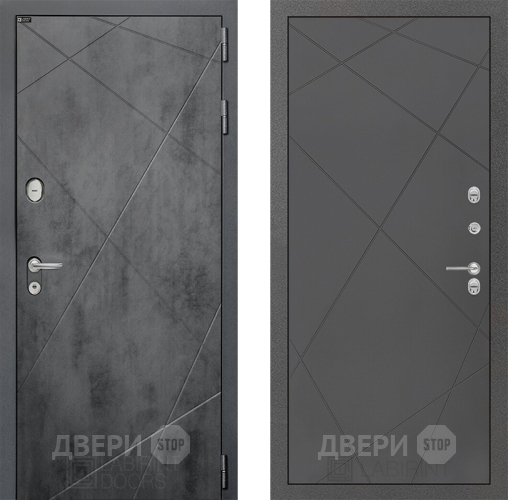 Входная металлическая Дверь Лабиринт (LABIRINT) Лофт 24 Графит софт в Электрогорске