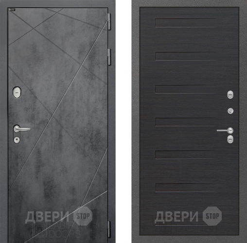 Входная металлическая Дверь Лабиринт (LABIRINT) Лофт 14 Эковенге поперечный в Электрогорске