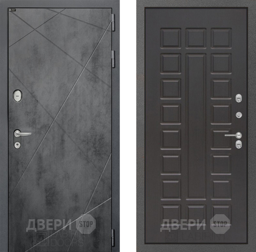 Входная металлическая Дверь Лабиринт (LABIRINT) Лофт 04 Венге в Электрогорске