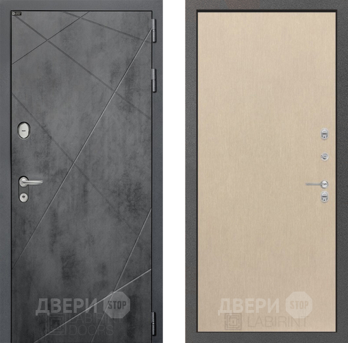 Входная металлическая Дверь Лабиринт (LABIRINT) Лофт 05 Венге светлый в Электрогорске