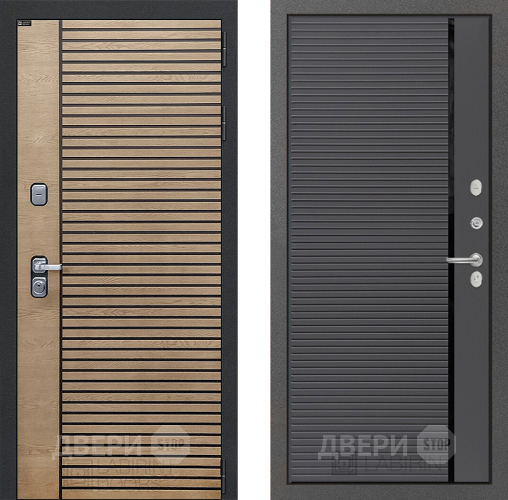 Входная металлическая Дверь Лабиринт (LABIRINT) Ritm 22 Графит софт в Электрогорске