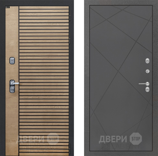 Входная металлическая Дверь Лабиринт (LABIRINT) Ritm 24 Графит софт в Электрогорске