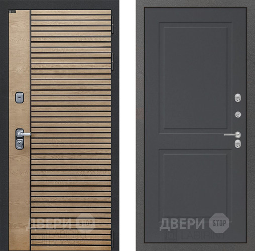 Входная металлическая Дверь Лабиринт (LABIRINT) Ritm 11 Графит софт в Электрогорске