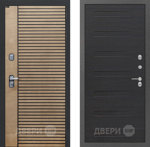 Входная металлическая Дверь Лабиринт (LABIRINT) Ritm 14 Эковенге поперечный в Электрогорске