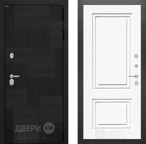 Дверь Лабиринт (LABIRINT) Pazl 26 Белый (RAL-9003) в Электрогорске