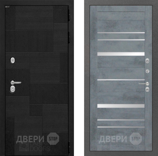 Входная металлическая Дверь Лабиринт (LABIRINT) Pazl 20 Бетон темный в Электрогорске