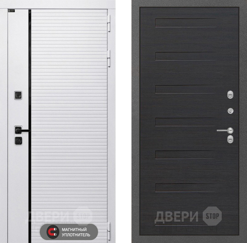 Входная металлическая Дверь Лабиринт (LABIRINT) Royal 14 Эковенге поперечный в Электрогорске