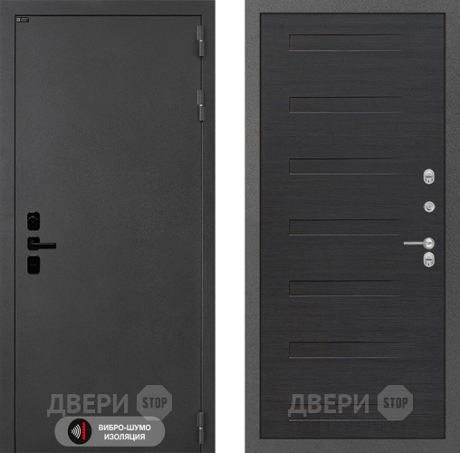 Входная металлическая Дверь Лабиринт (LABIRINT) Acustic 14 Эковенге поперечный в Электрогорске
