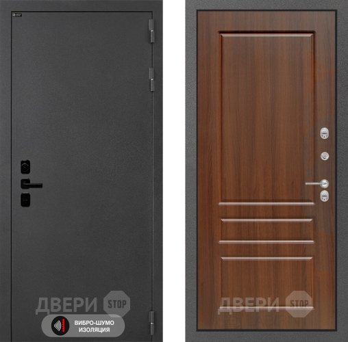 Входная металлическая Дверь Лабиринт (LABIRINT) Acustic 03 Орех бренди в Электрогорске