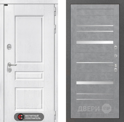Входная металлическая Дверь Лабиринт (LABIRINT) Versal 20 Бетон светлый в Электрогорске