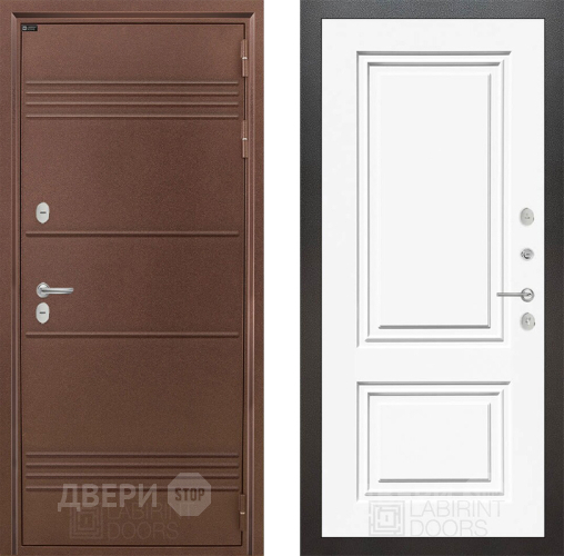 Дверь Лабиринт (LABIRINT) Термо Лайт 26 Белый (RAL-9003) в Электрогорске