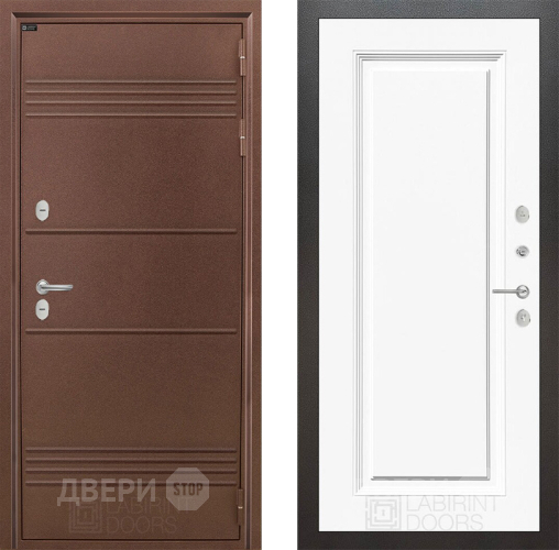 Дверь Лабиринт (LABIRINT) Термо Лайт 27 Белый (RAL-9003) в Электрогорске