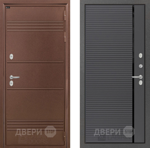 Входная металлическая Дверь Лабиринт (LABIRINT) Термо Лайт 22 Графит софт в Электрогорске