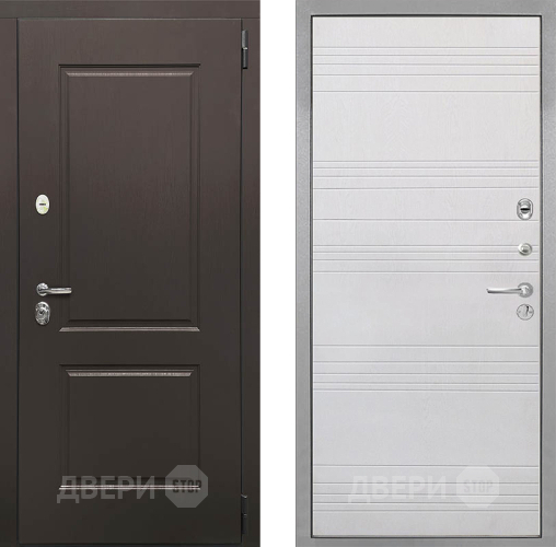 Входная металлическая Дверь Интекрон (INTECRON) Кампо ФЛ-316 Белый ясень в Электрогорске