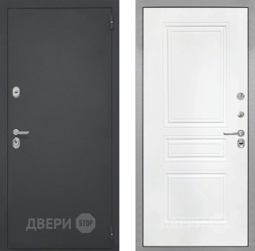 Входная металлическая Дверь Интекрон (INTECRON) Гектор ФЛ-243 Белый матовый в Электрогорске