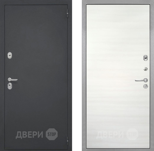 Входная металлическая Дверь Интекрон (INTECRON) Гектор Гладкая Дуб сильвер поперечный в Электрогорске