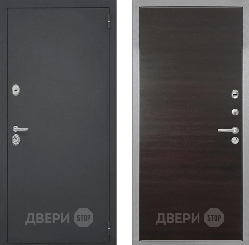 Входная металлическая Дверь Интекрон (INTECRON) Гектор Гладкая Эковенге поперечный в Электрогорске
