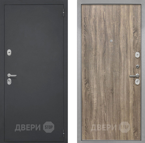 Входная металлическая Дверь Интекрон (INTECRON) Гектор Гладкая Дуб турин в Электрогорске