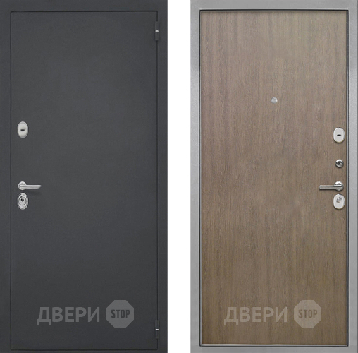 Входная металлическая Дверь Интекрон (INTECRON) Гектор Гладкая шпон Венге коричневый в Электрогорске