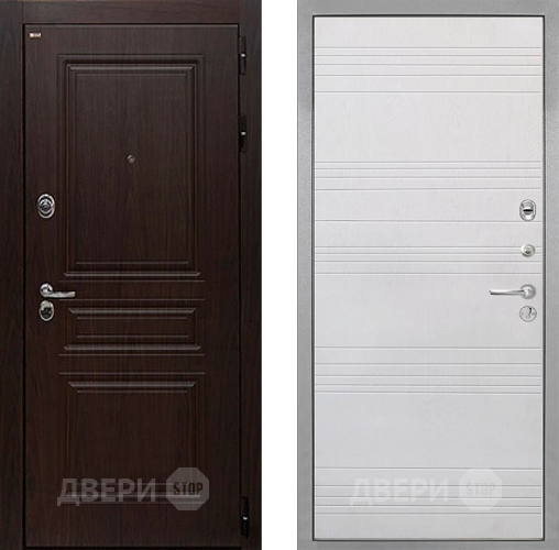 Дверь Интекрон (INTECRON) Брайтон Тиковое Дерево ФЛ-316 Белый ясень в Электрогорске