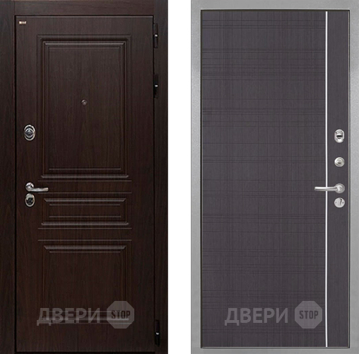 Входная металлическая Дверь Интекрон (INTECRON) Брайтон Тиковое Дерево В-07 с молдингом Венге в Электрогорске